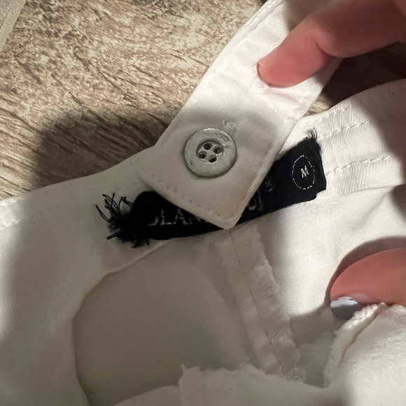 BLANK NYC white denim lace up top - Picture 5 of 5